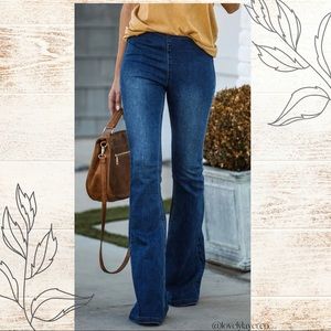 Wide Leg Pull On Bell Bottoms Small NWT